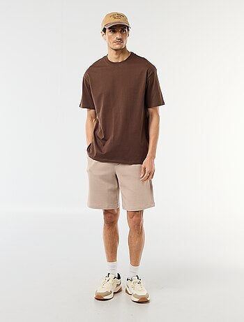 Bermuda en molleton léger uni