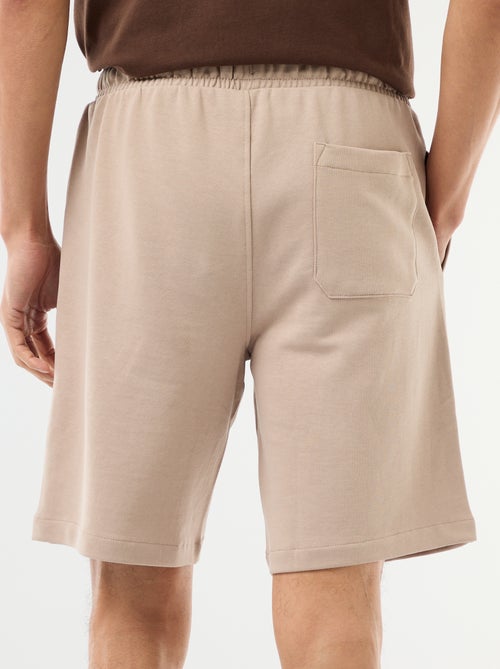 Bermuda en molleton léger uni - Kiabi