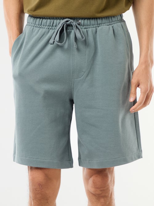 Bermuda en molleton léger uni - Kiabi