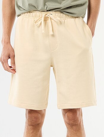 Bermuda en molleton léger uni