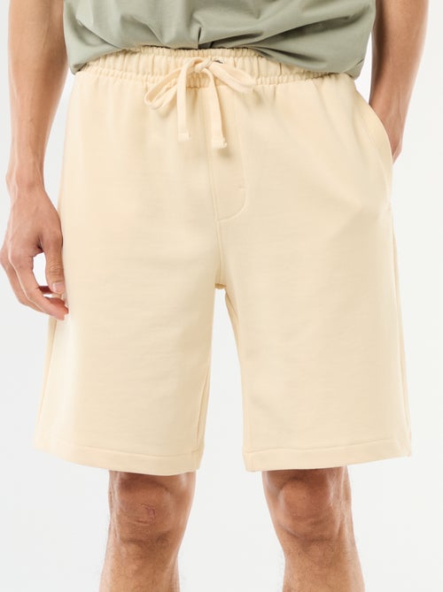 Bermuda en molleton léger uni - Kiabi