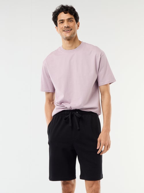 Bermuda en molleton léger uni - Kiabi