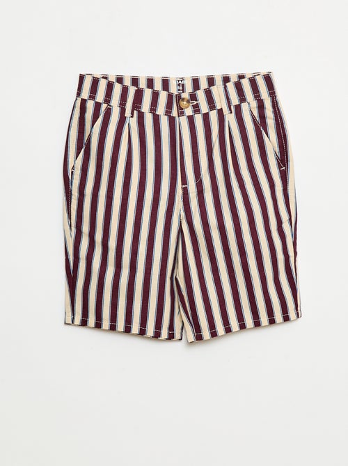 Bermuda en oxford ajustable - Kiabi