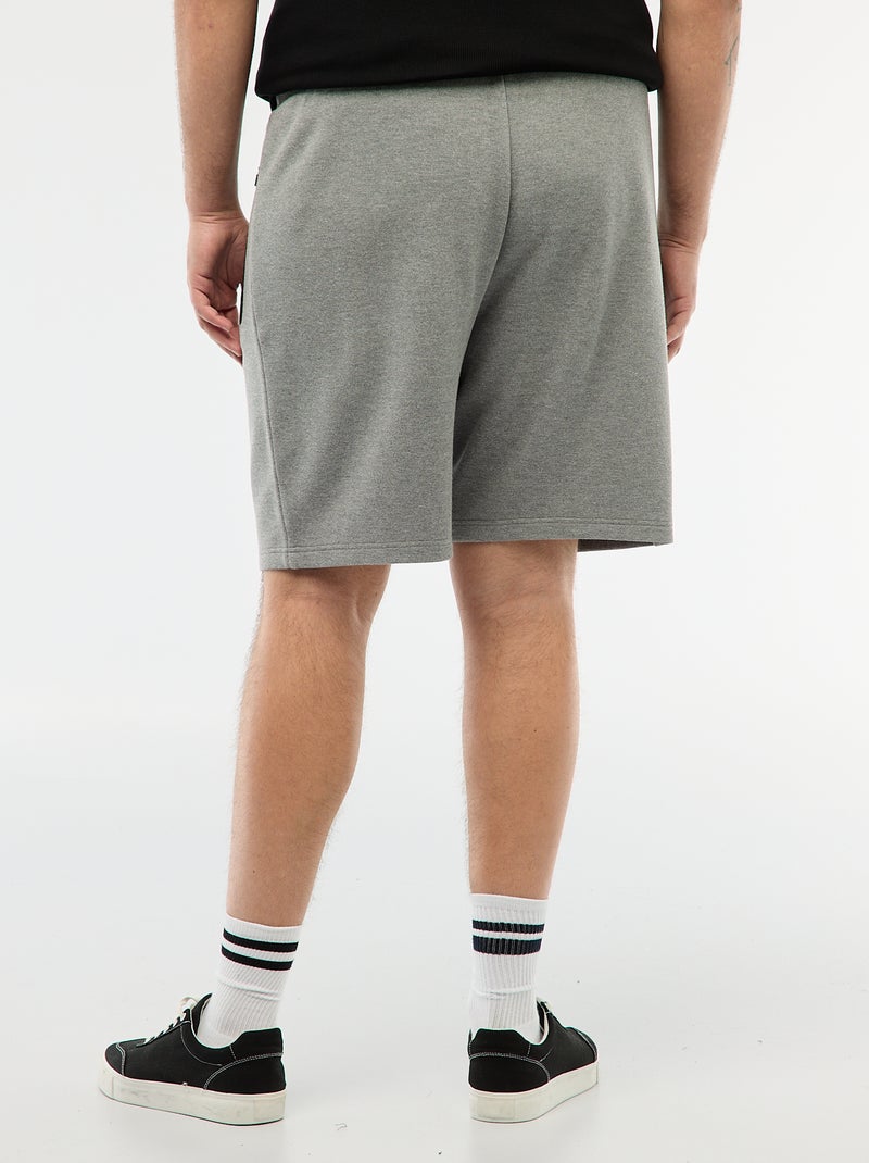 Bermuda en piqué de coton Gris - Kiabi