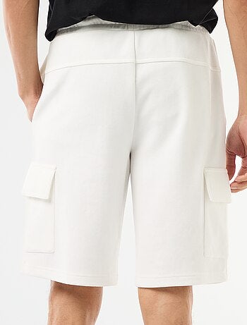 Bermuda en piqué de coton multipoches