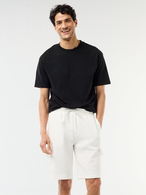 Bermuda en piqué de coton multipoches - Kiabi