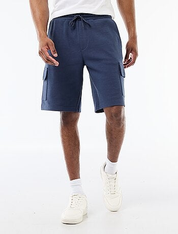 Bermuda en piqué de coton multipoches