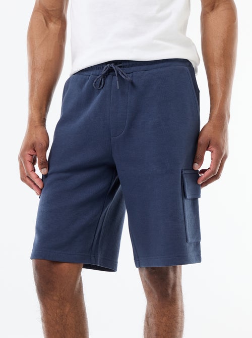 Bermuda en piqué de coton multipoches - Kiabi