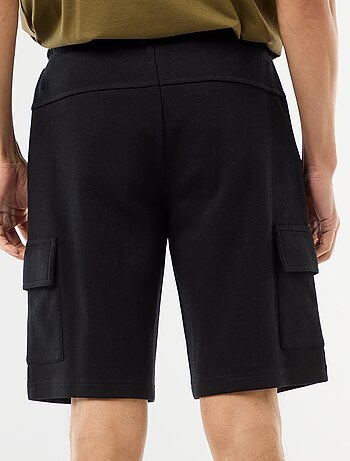 Bermuda en piqué de coton multipoches