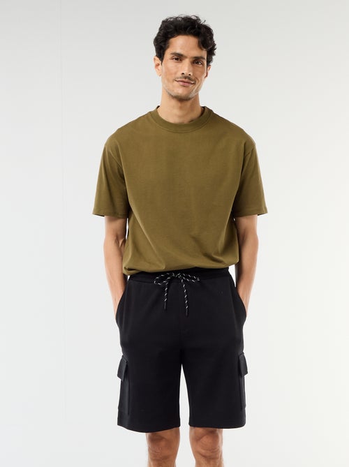 Bermuda en piqué de coton multipoches - Kiabi