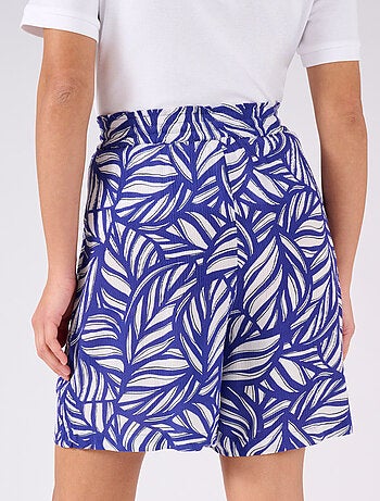 Bermuda en tissu créponné pure viscose - Damart