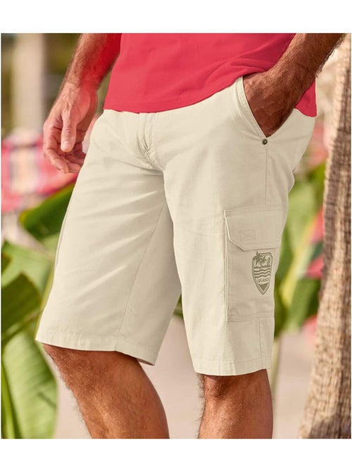 Bermuda en toile 2 poches cargo - atlas for men - Kiabi Bermuda en toile 2 poches cargo - atlas for men - Kiabi