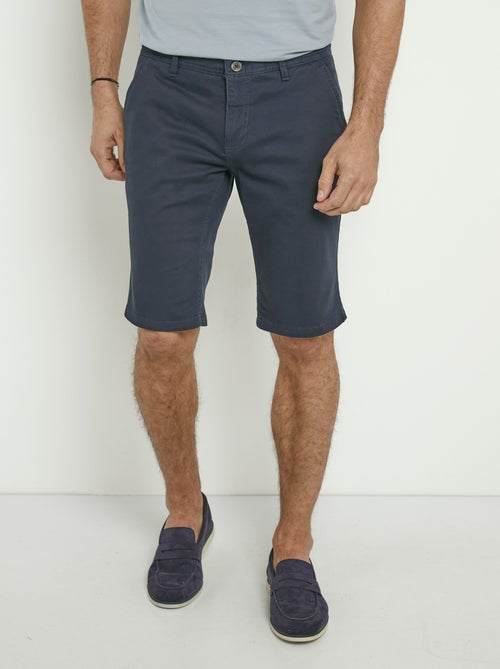 Bermuda en toile de coton extensible - AFIBEL - Kiabi