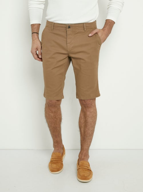 Bermuda en toile de coton extensible - AFIBEL - Kiabi