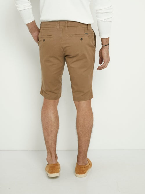 Bermuda en toile de coton extensible - AFIBEL - Kiabi