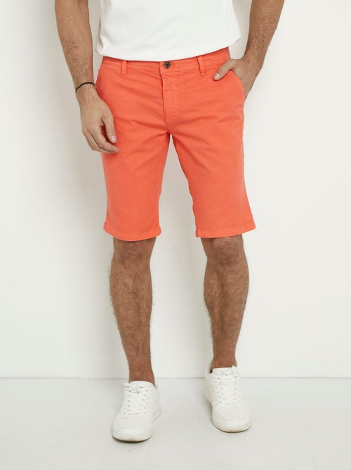 Bermuda en toile de coton extensible - AFIBEL - Kiabi