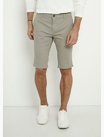 Bermuda en toile de coton extensible - AFIBEL