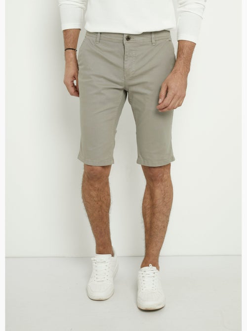 Bermuda en toile de coton extensible - AFIBEL - Kiabi