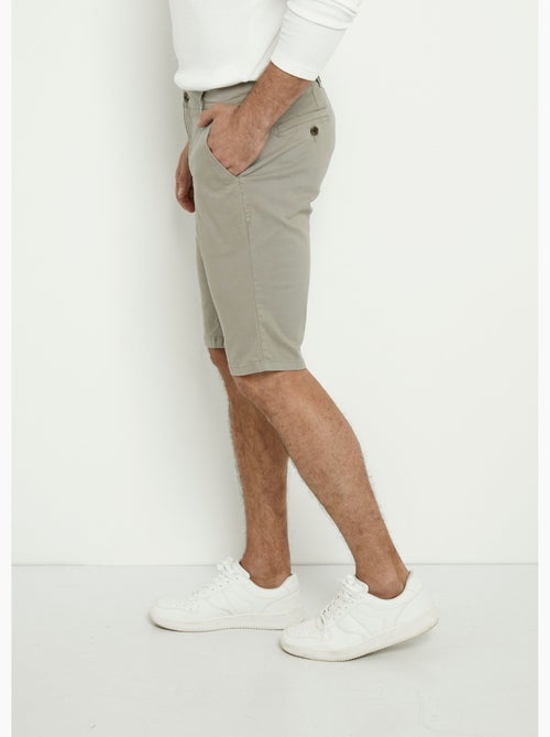 Bermuda en toile de coton extensible - AFIBEL - Kiabi