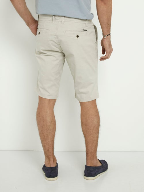 Bermuda en toile de coton extensible - AFIBEL - Kiabi