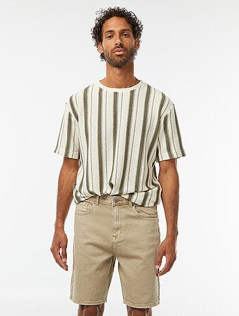 Bermuda en twill à 5 poches