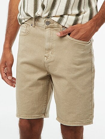 Bermuda en twill à 5 poches