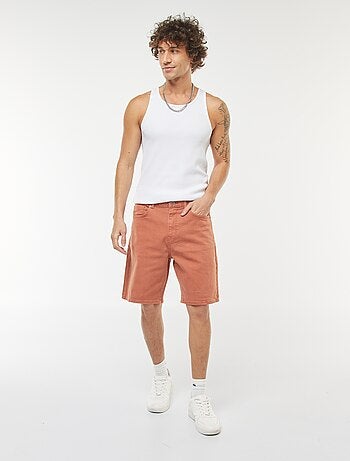 Bermuda en twill à 5 poches