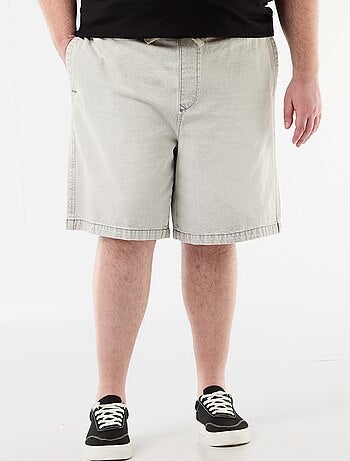 Bermuda en twill avec cordons de serrage