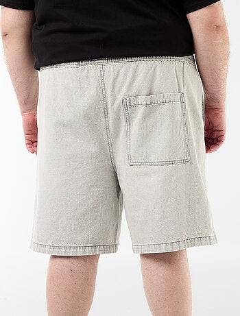 Bermuda en twill avec cordons de serrage