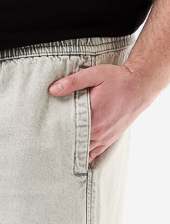 Bermuda en twill avec cordons de serrage