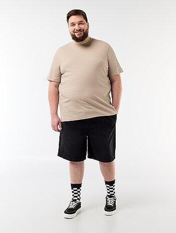 Bermuda en twill avec cordons de serrage