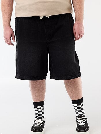 Bermuda en twill avec cordons de serrage