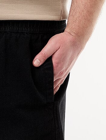 Bermuda en twill avec cordons de serrage