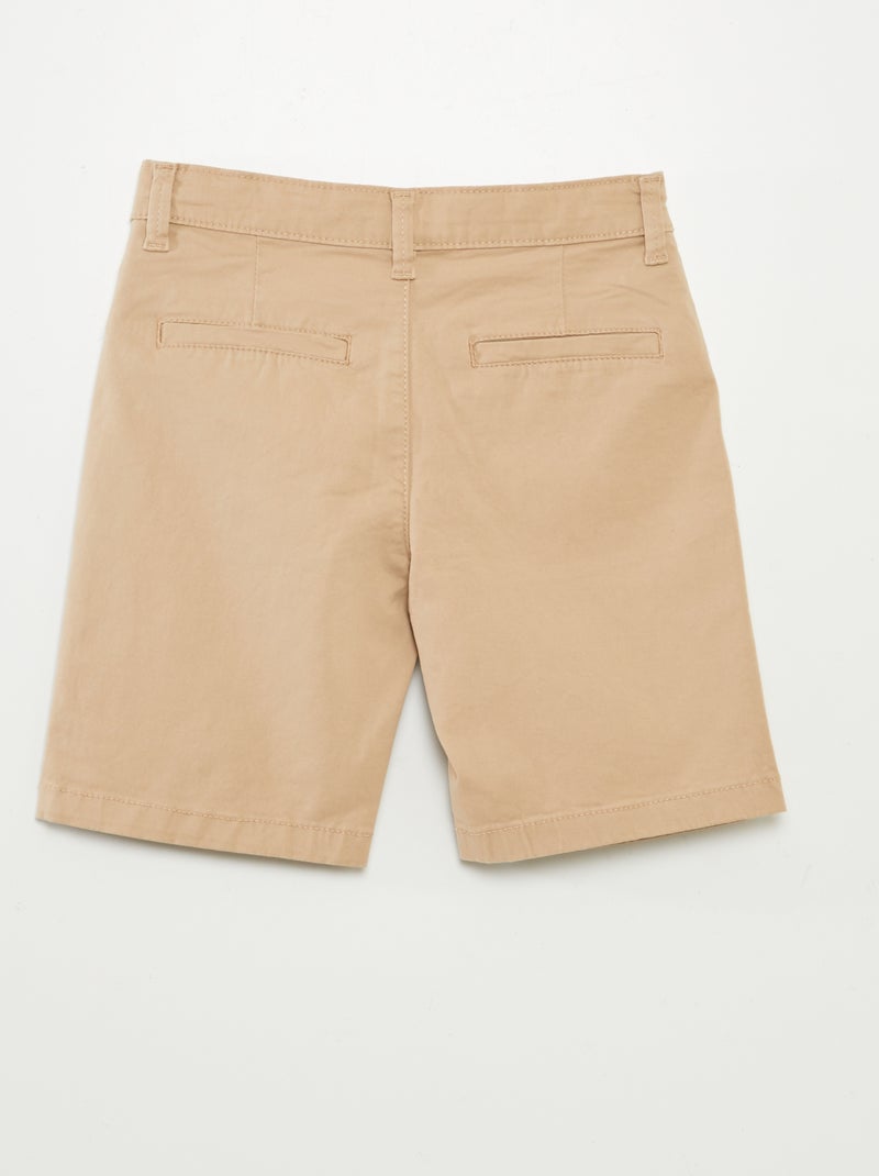 Bermuda en twill BEIGE - Kiabi