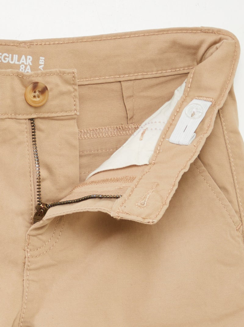 Bermuda en twill BEIGE - Kiabi