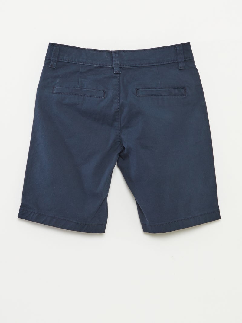 Bermuda en twill BLEU - Kiabi