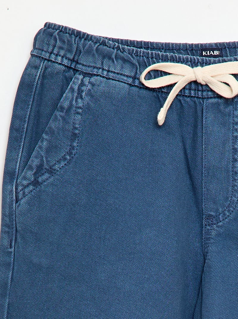 Bermuda en twill Bleu - Kiabi