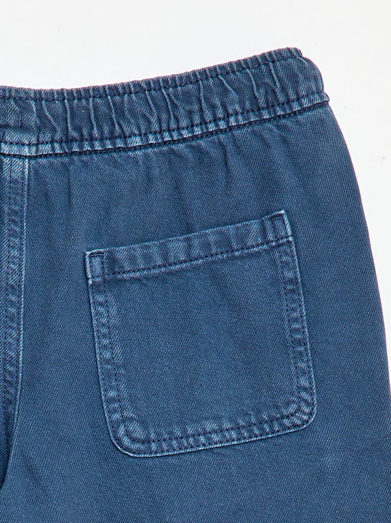 Bermuda en twill Bleu - Kiabi