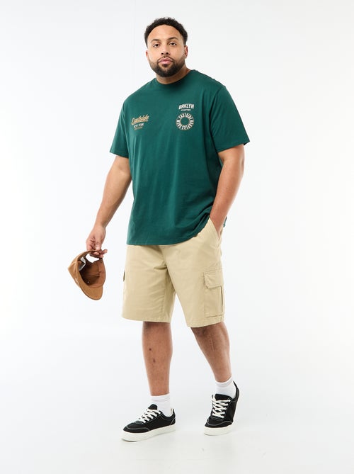 Bermuda en twill multipoches - Kiabi