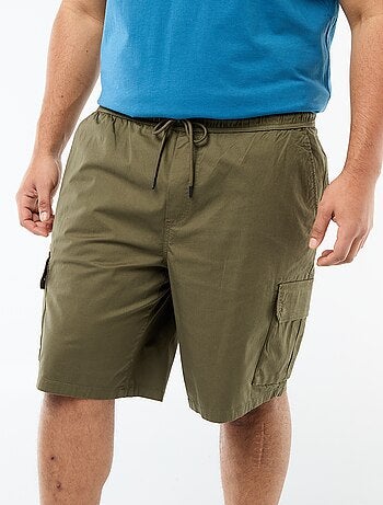 Bermuda en twill multipoches