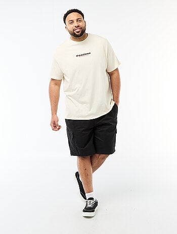 Bermuda en twill multipoches