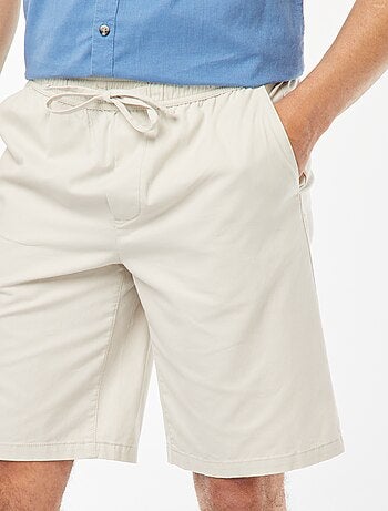 Bermuda en twill uni