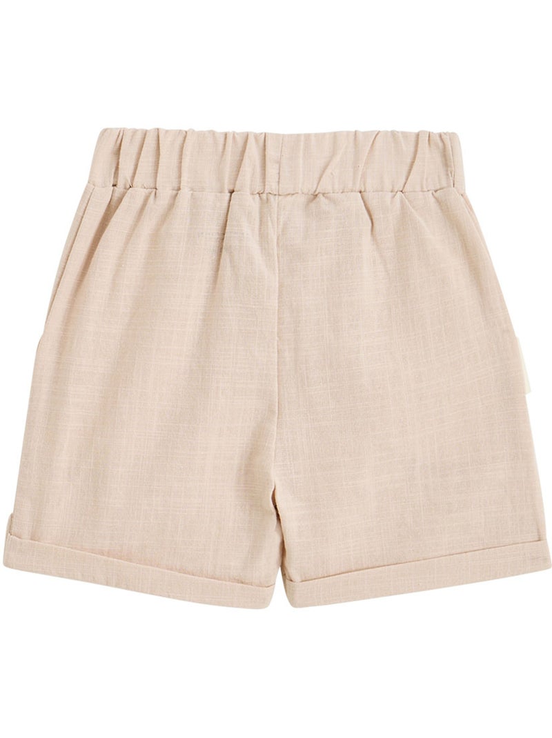 Bermuda enfant Auguste Beige sable - Kiabi