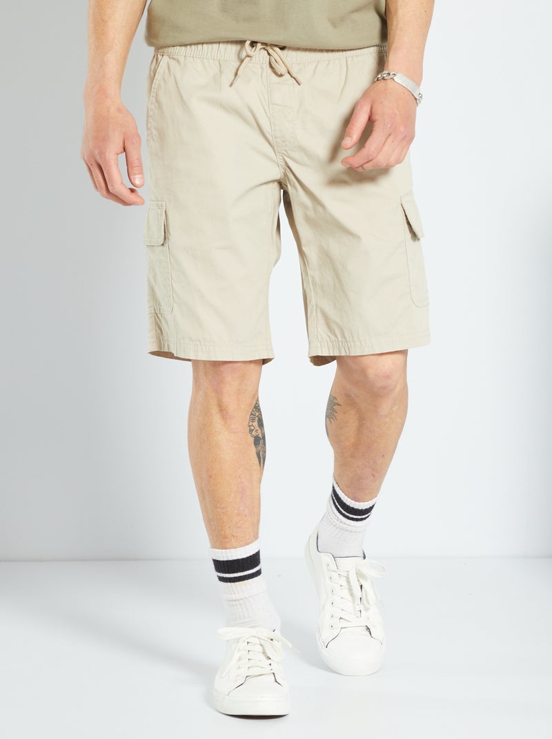 Bermuda esprit battle beige - Kiabi
