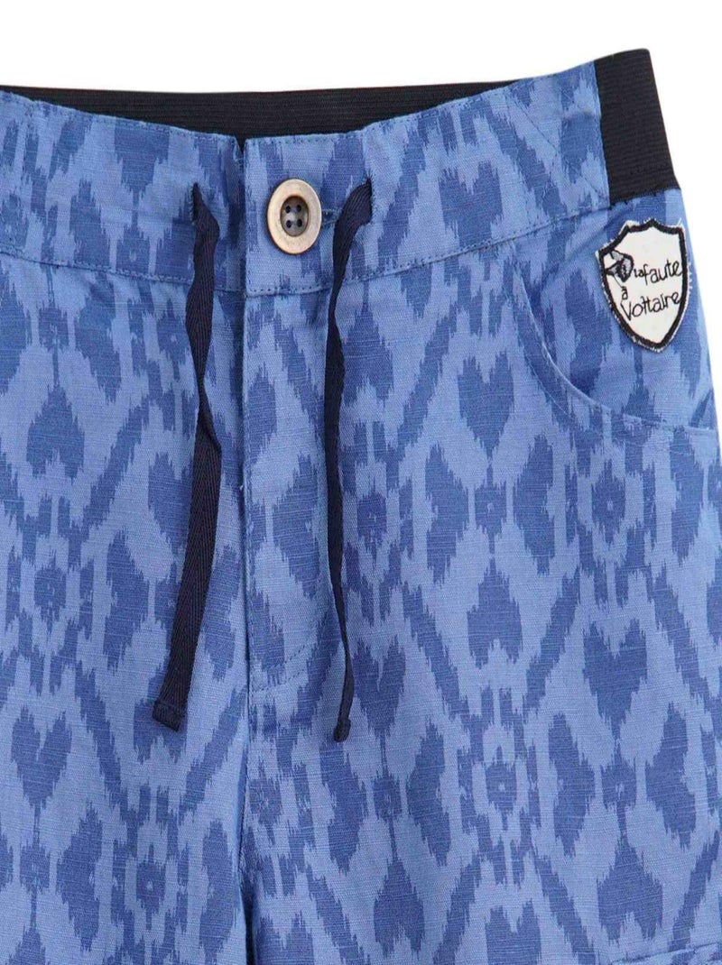 Bermuda  Été  Tie and Dye  ARCACHON - La Faute à Voltaire Bleu - Kiabi