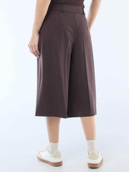 Bermuda femme taille haute ample - Kiabi