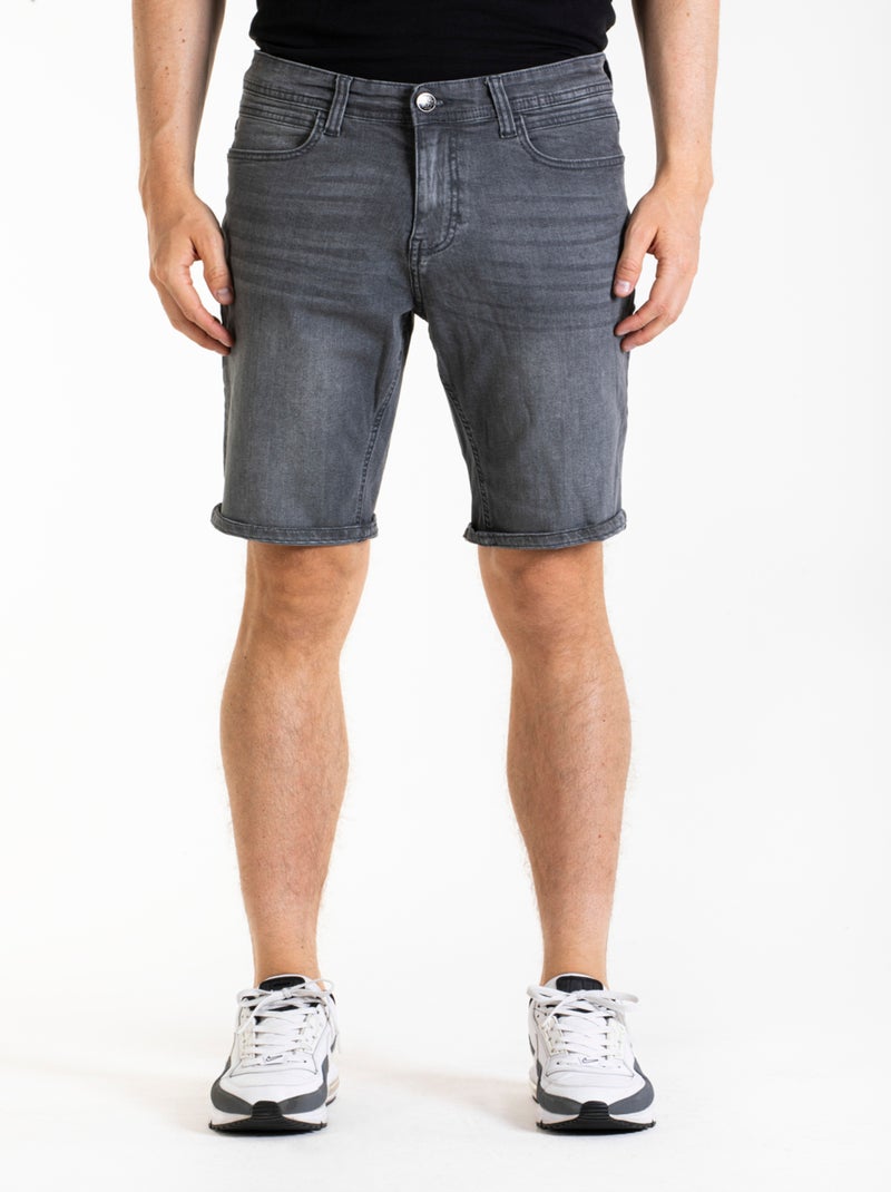 Bermuda Fibreflex® coupe droite CORGIX  'Rica Lewis' Gris - Kiabi