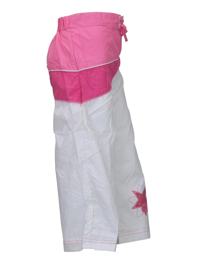 Bermuda fille FIPILINA - MISS GIRLY Blanc - Kiabi