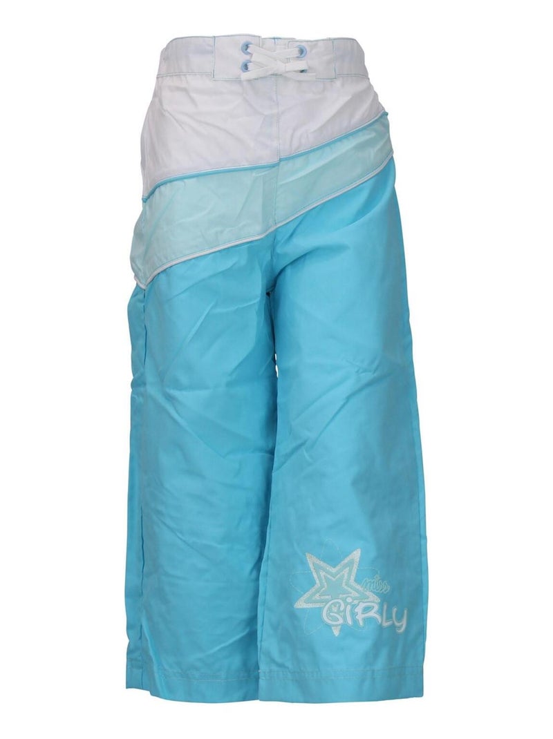 Bermuda fille FIPILINA - MISS GIRLY Bleu turquoise - Kiabi