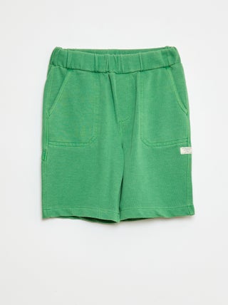 Bermuda fluide en french terry
